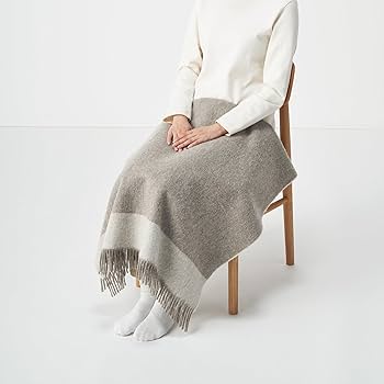 無印良品　ウール毛布 ダブルサイズ　生成　100%ウール 無印良品 ウールリバーシブルブランケット ウール100% - メルカリ